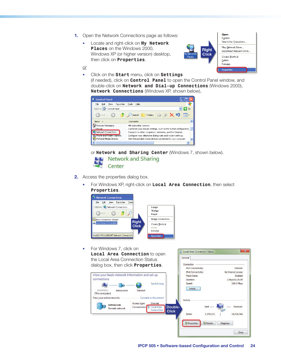 Extron Electronics IPCP 505 User Guide User Manual | Page 30 / 96