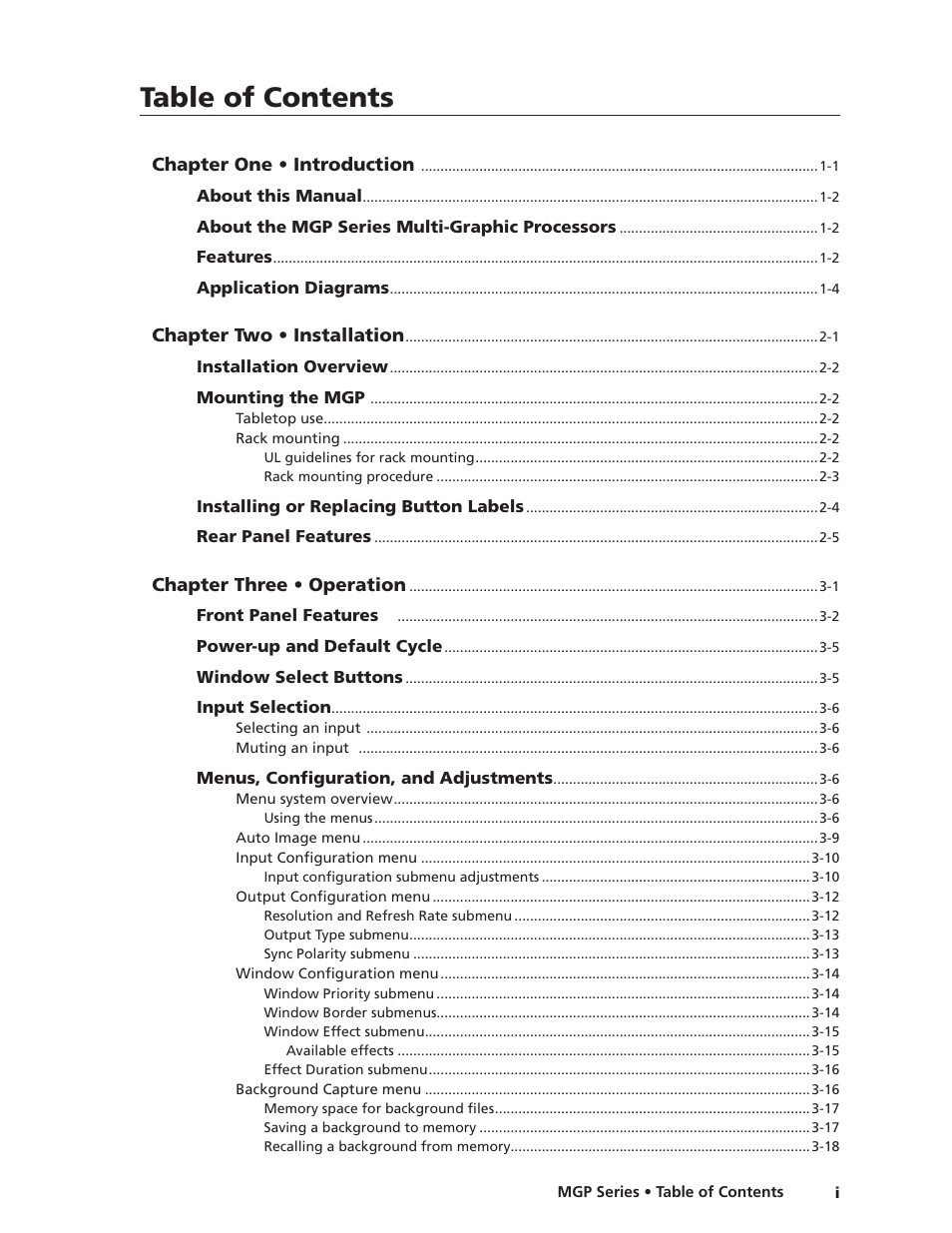 Extron Electronics MGP 462xi Series User Manual | Page 5 / 146