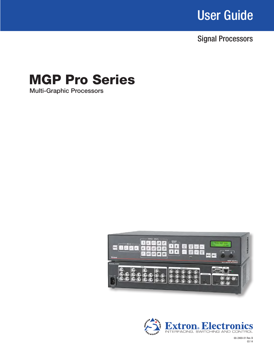 Extron Electronics MGP Pro Series User Guide User Manual | 123 pages