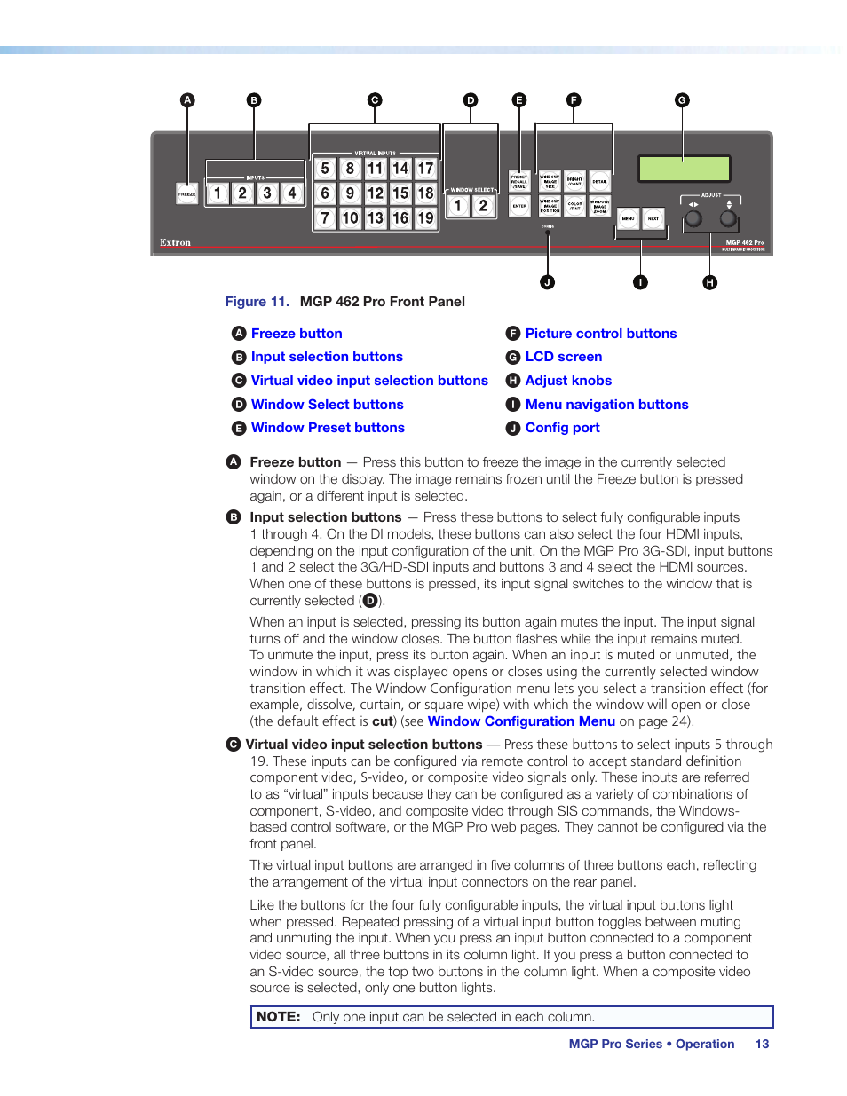 Extron Electronics MGP Pro Series User Guide User Manual | Page 19 / 123