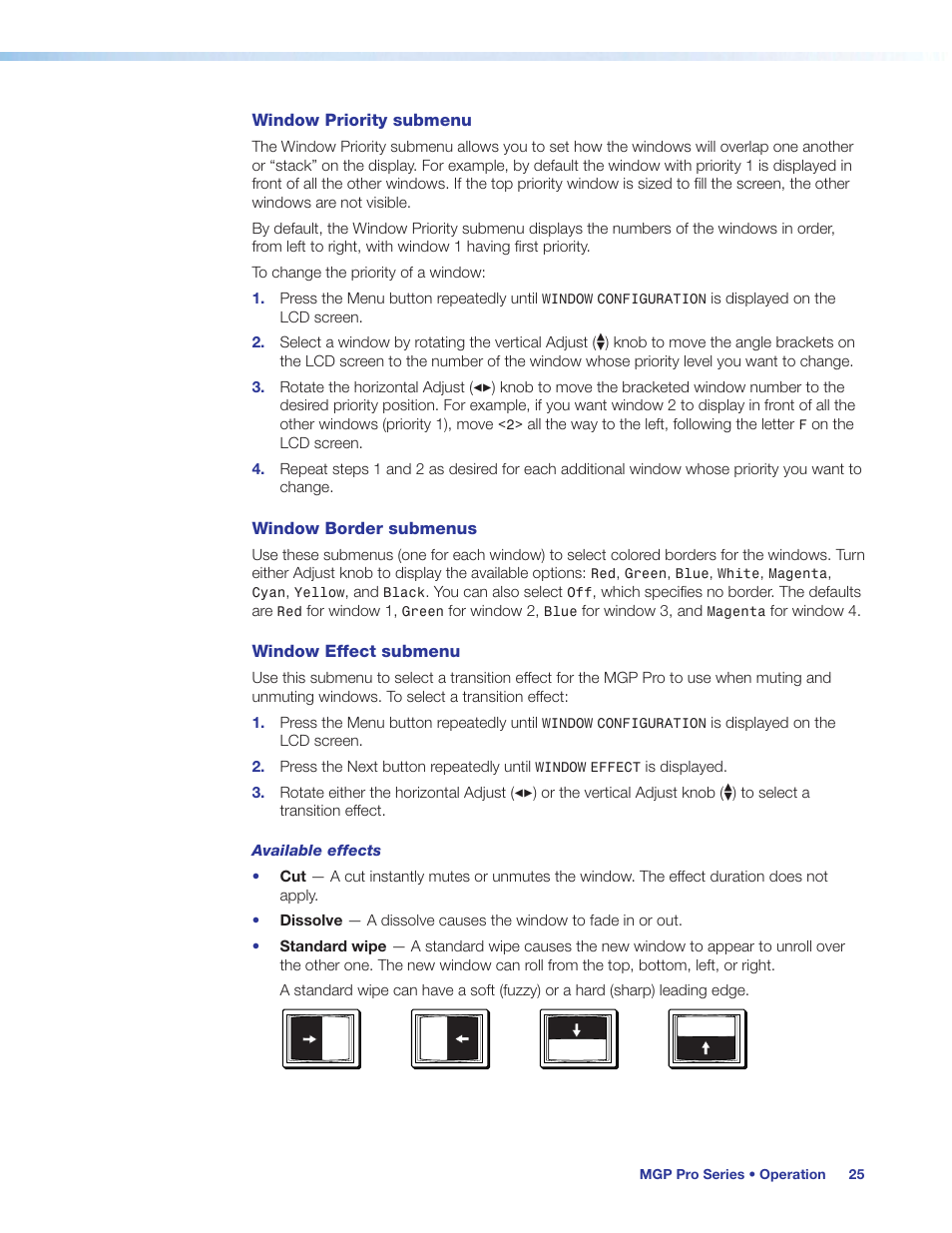 Extron Electronics MGP Pro Series User Guide User Manual | Page 31 / 123