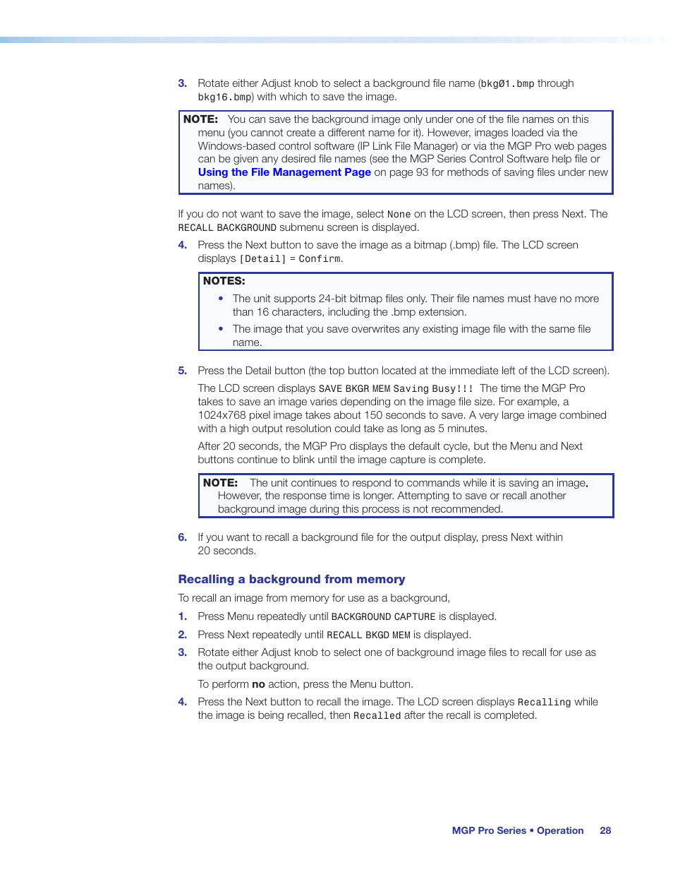 Extron Electronics MGP Pro Series User Guide User Manual | Page 34 / 123