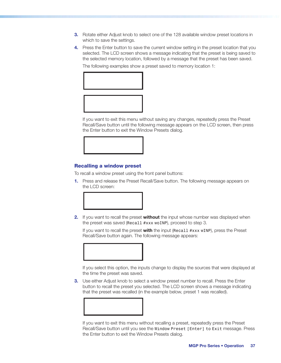 Extron Electronics MGP Pro Series User Guide User Manual | Page 43 / 123