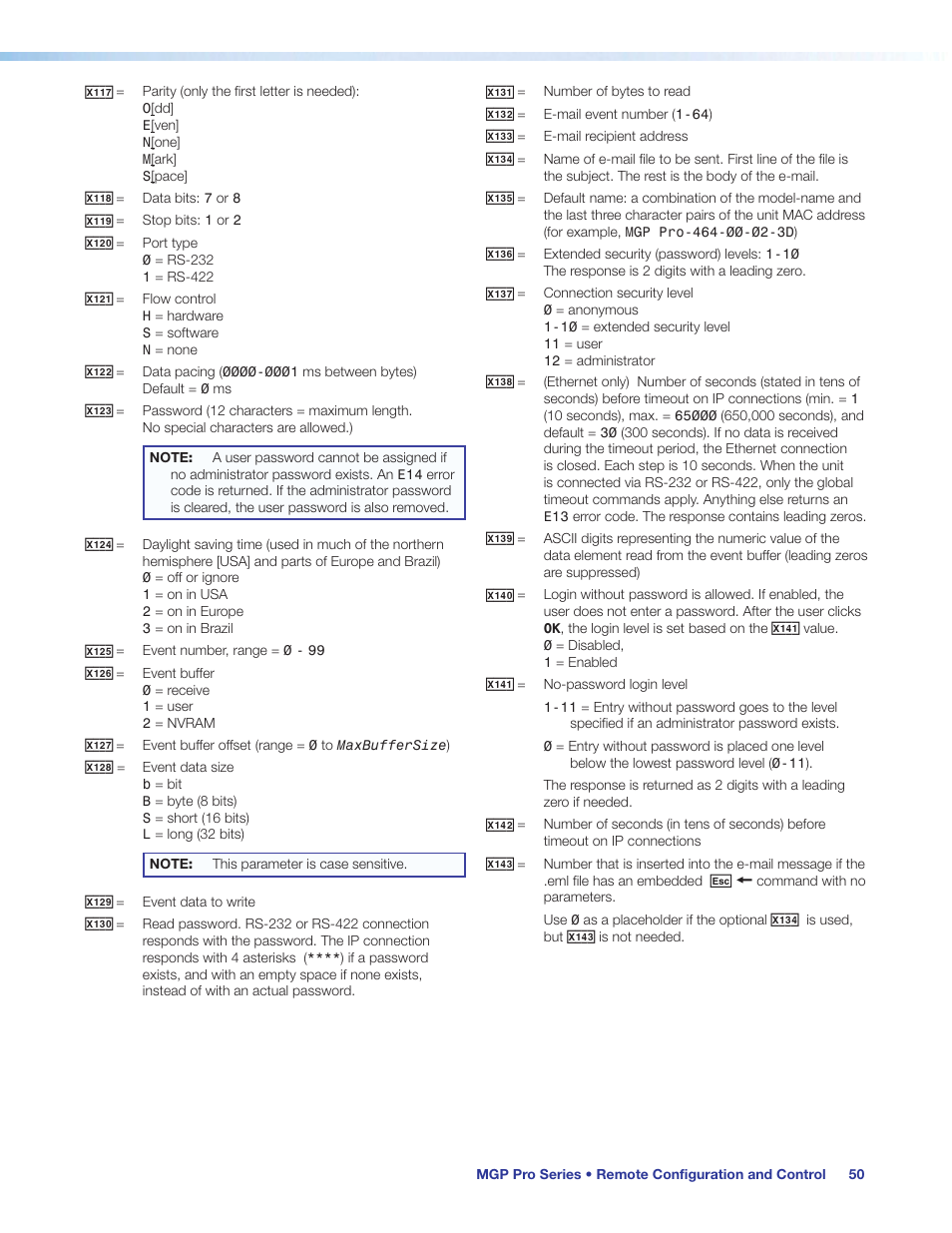 Extron Electronics MGP Pro Series User Guide User Manual | Page 56 / 123