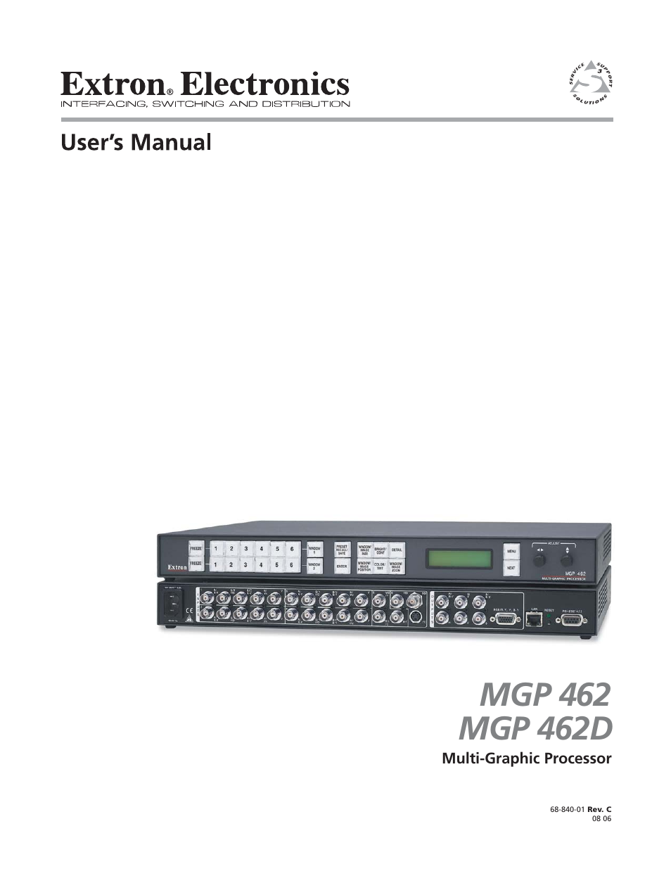 Extron Electronics MGP 462D User Manual | 130 pages