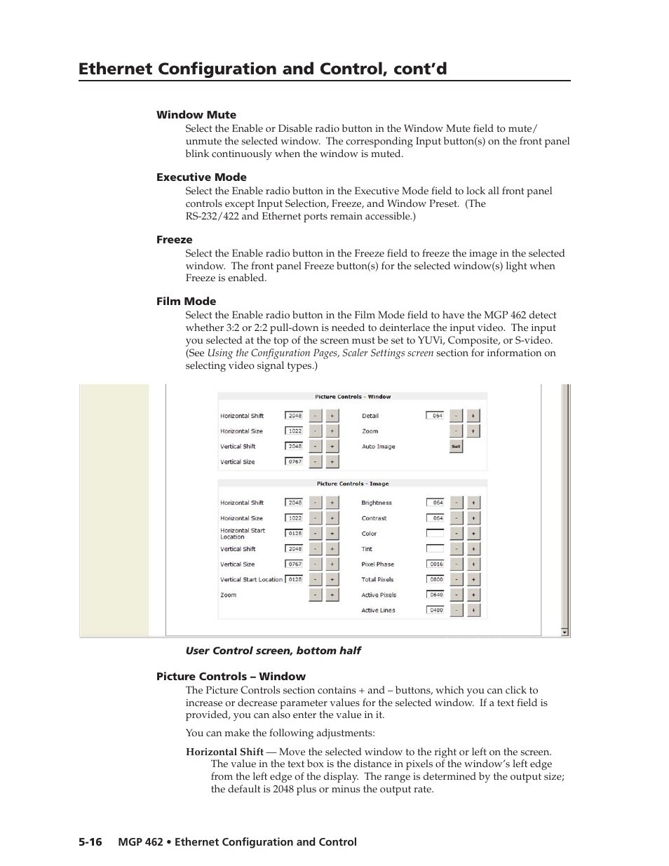 Ethernet configuration and control, cont’d | Extron Electronics MGP 462D User Manual | Page 100 / 130