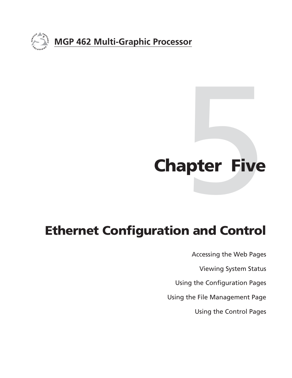 Ch. 5: ethernet config. and control | Extron Electronics MGP 462D User Manual | Page 85 / 130