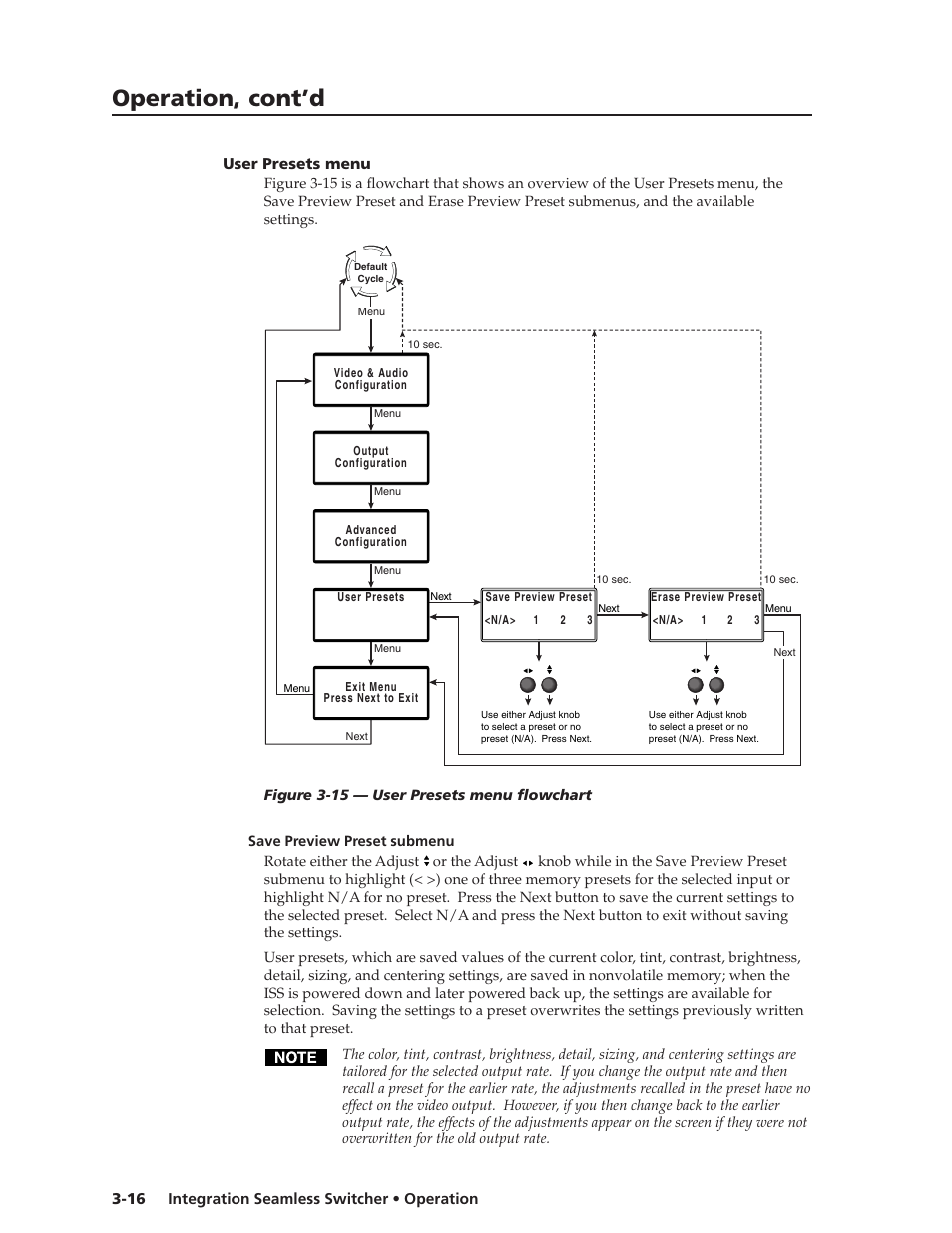 Operation, cont’d | Extron Electronics ISS 108 User Manual | Page 38 / 104