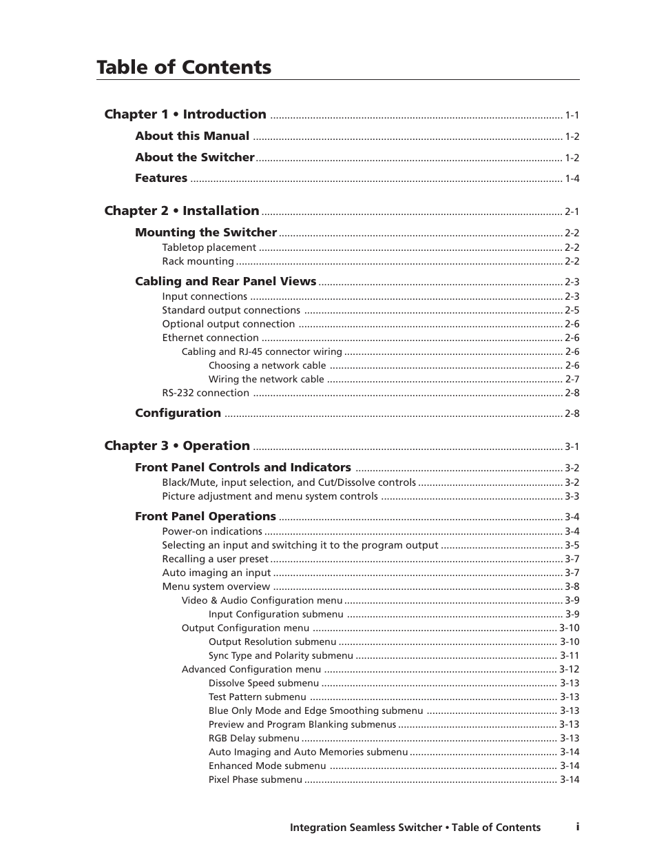 Extron Electronics ISS 108 User Manual | Page 5 / 104