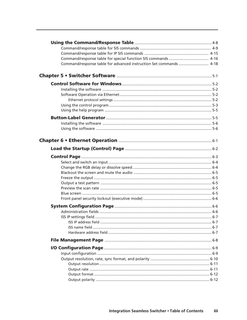 Extron Electronics ISS 108 User Manual | Page 7 / 104