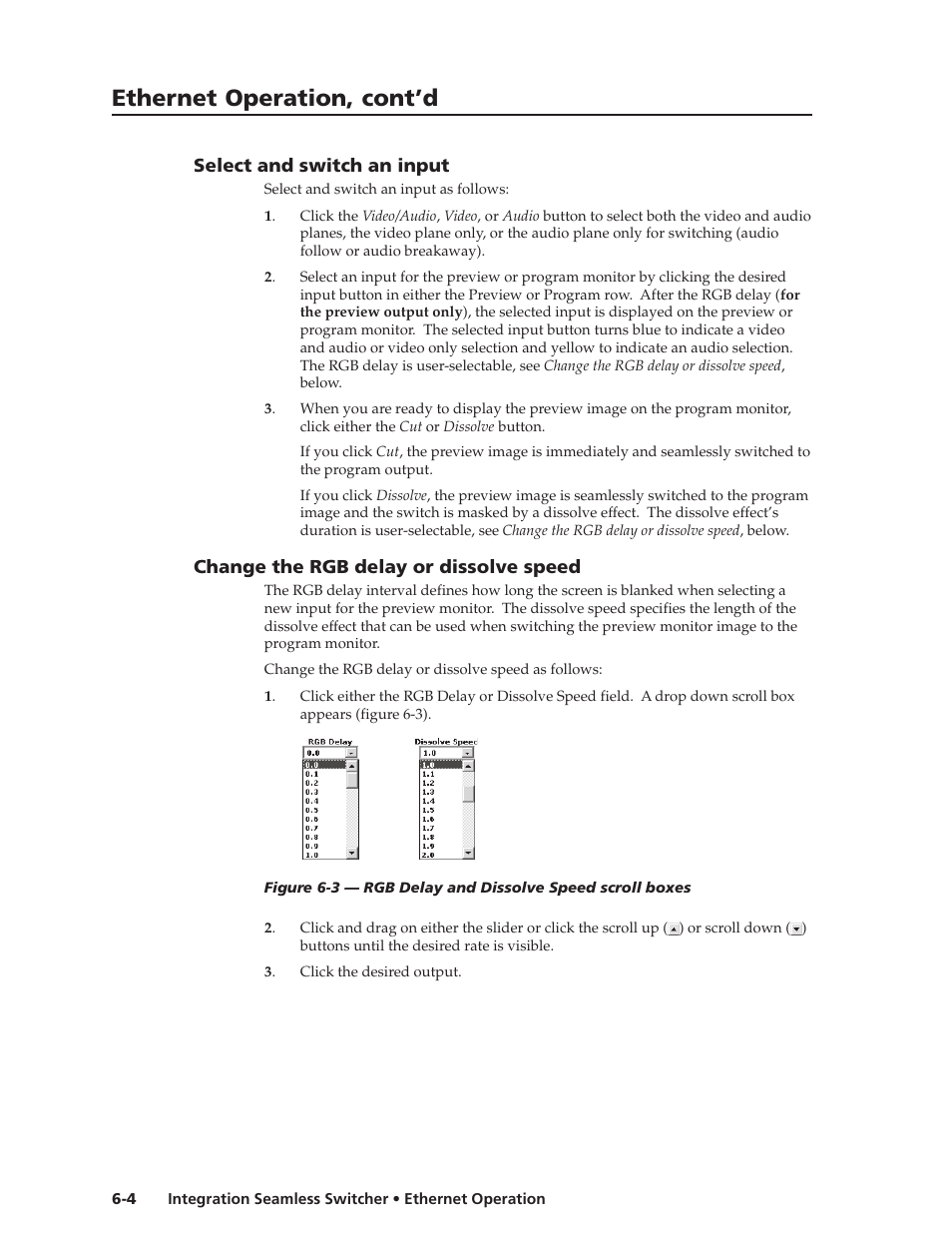 Ethernet operation, cont’d | Extron Electronics ISS 108 User Manual | Page 74 / 104