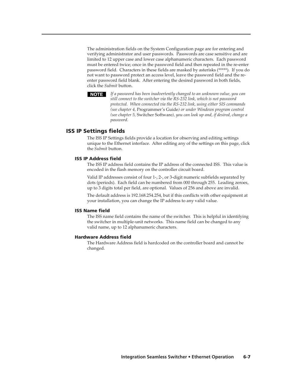 Extron Electronics ISS 108 User Manual | Page 77 / 104