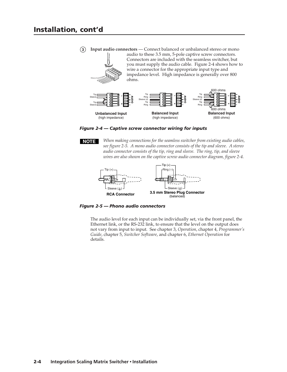Installation, cont’d | Extron Electronics ISM 182 User Manual | Page 18 / 96