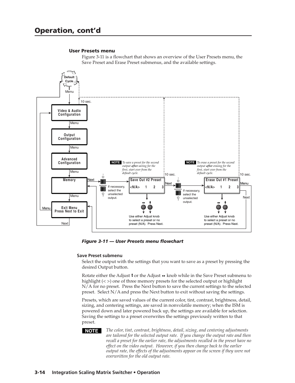 Operation, cont’d | Extron Electronics ISM 182 User Manual | Page 36 / 96