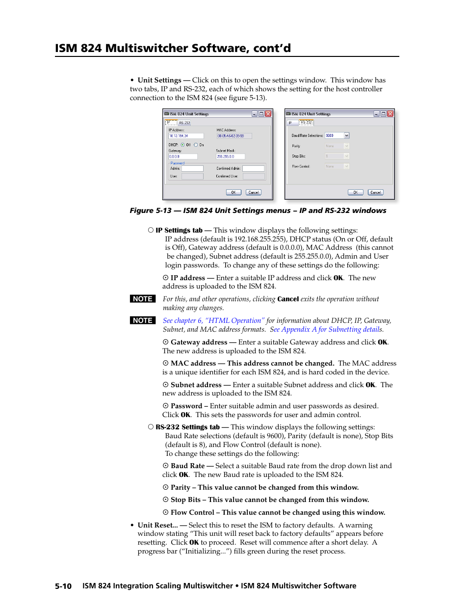 Ism 824 multiswitcher software, cont’d | Extron Electronics ISM 824 User Manual | Page 122 / 180