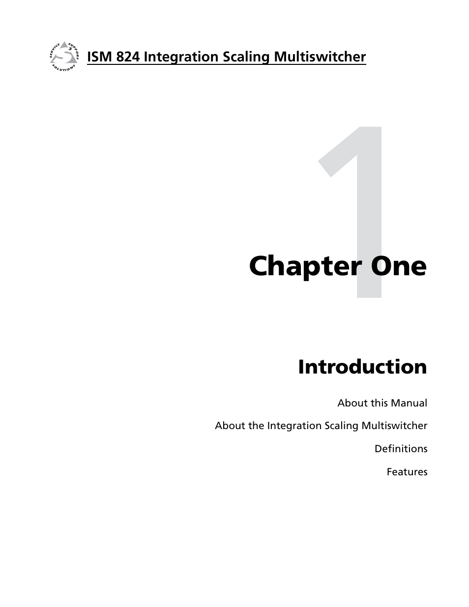 Introduction, Chapter one • introduction | Extron Electronics ISM 824 User Manual | Page 15 / 180