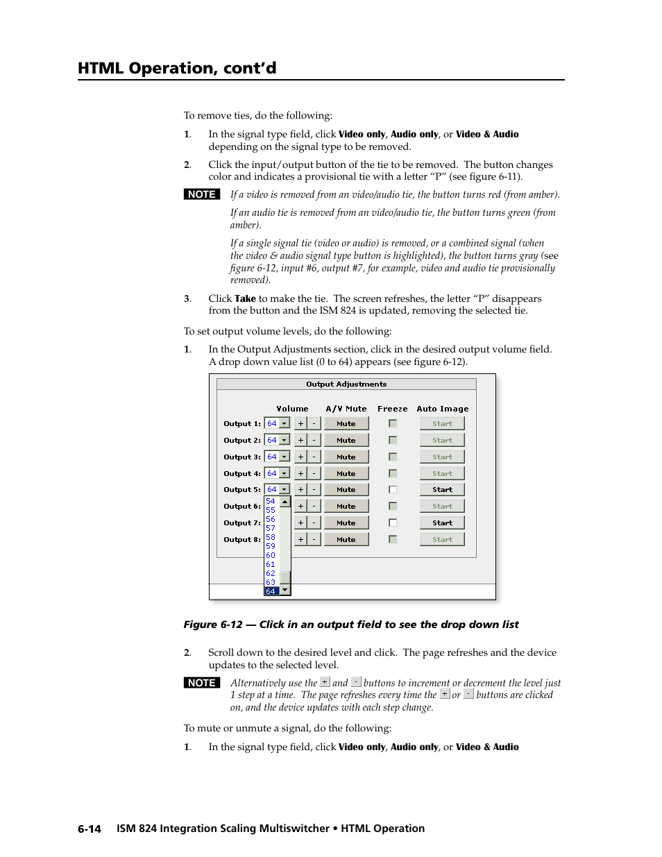 Html operation, cont’d | Extron Electronics ISM 824 User Manual | Page 156 / 180