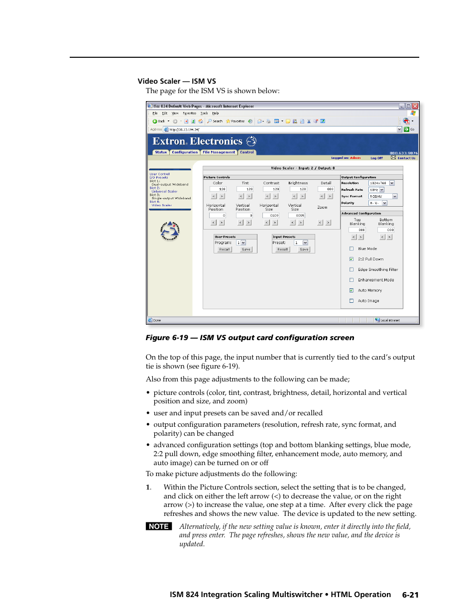 Extron Electronics ISM 824 User Manual | Page 163 / 180