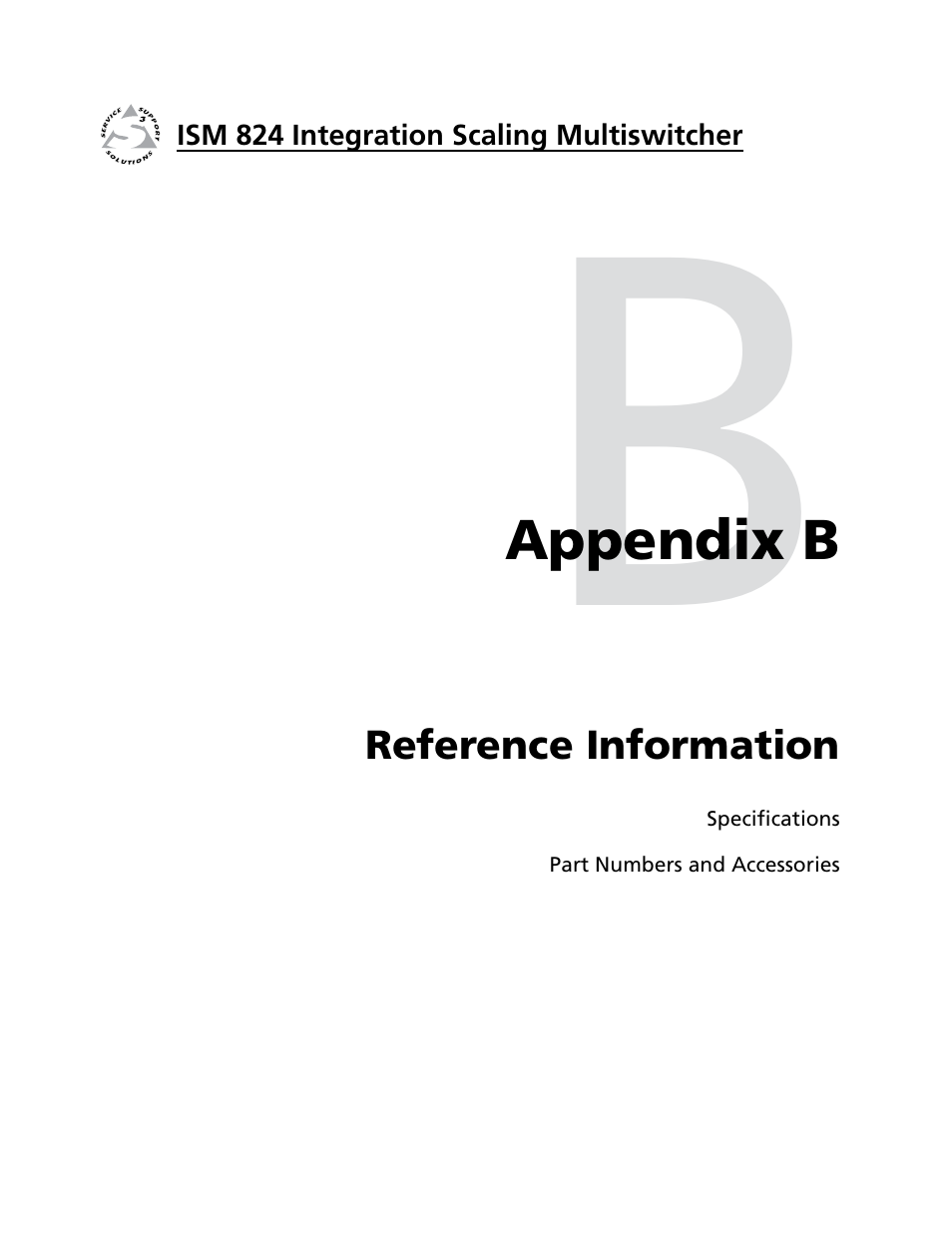 Reference information | Extron Electronics ISM 824 User Manual | Page 173 / 180