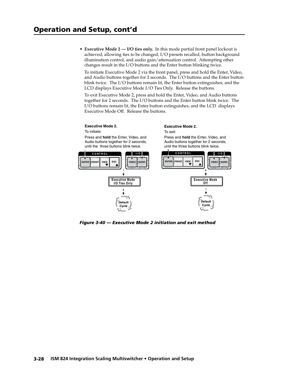 Operation and setup, cont’d | Extron Electronics ISM 824 User Manual | Page 60 / 180