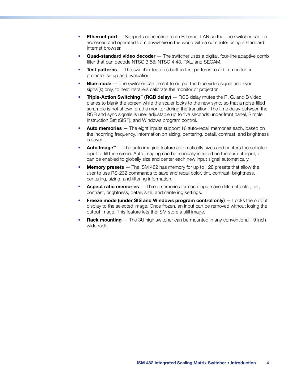 Extron Electronics ISM 482 User Manual | Page 10 / 82