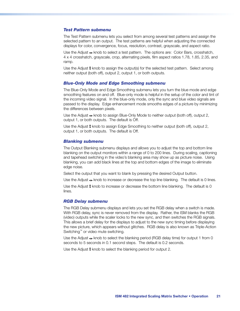 Extron Electronics ISM 482 User Manual | Page 27 / 82