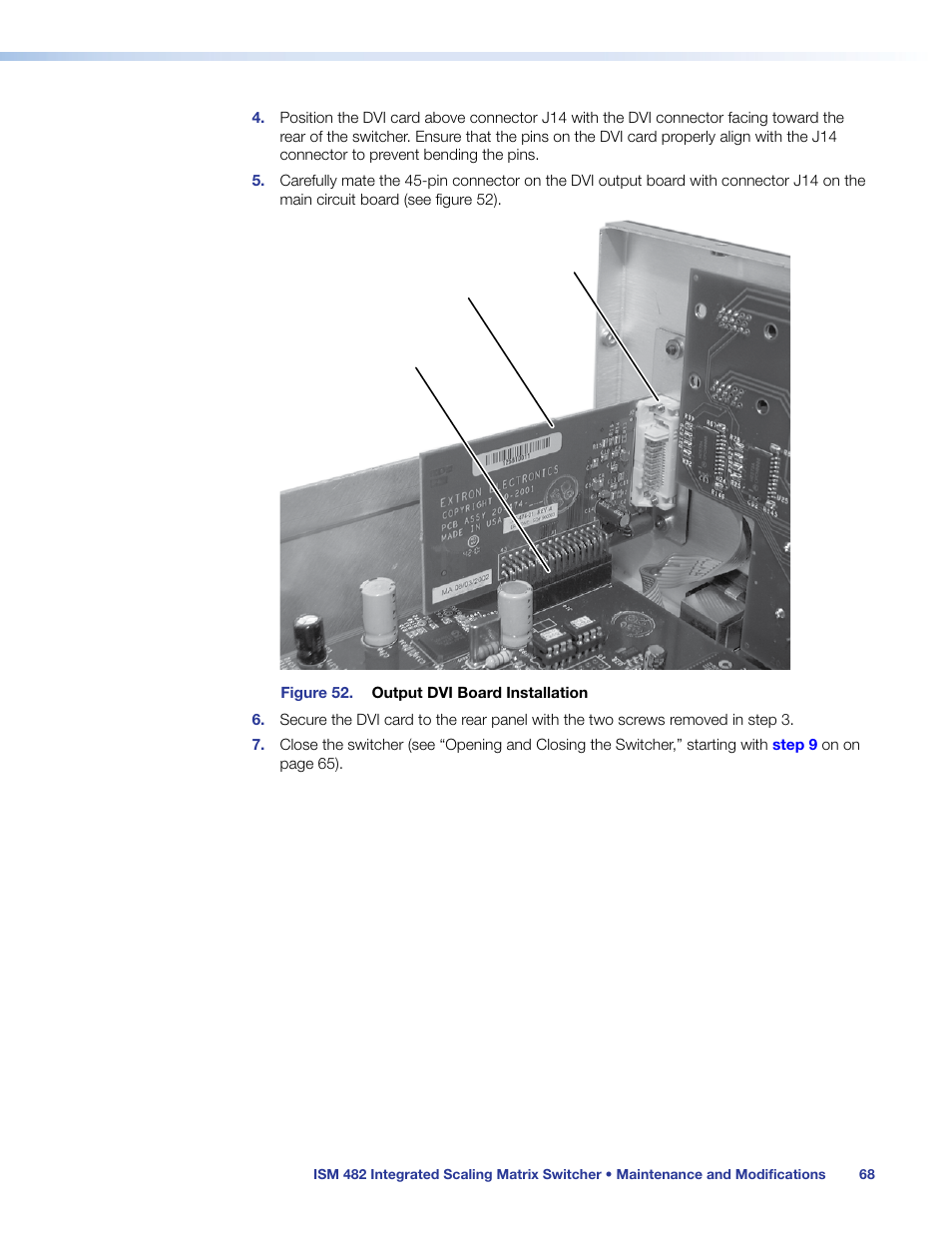 Extron Electronics ISM 482 User Manual | Page 74 / 82