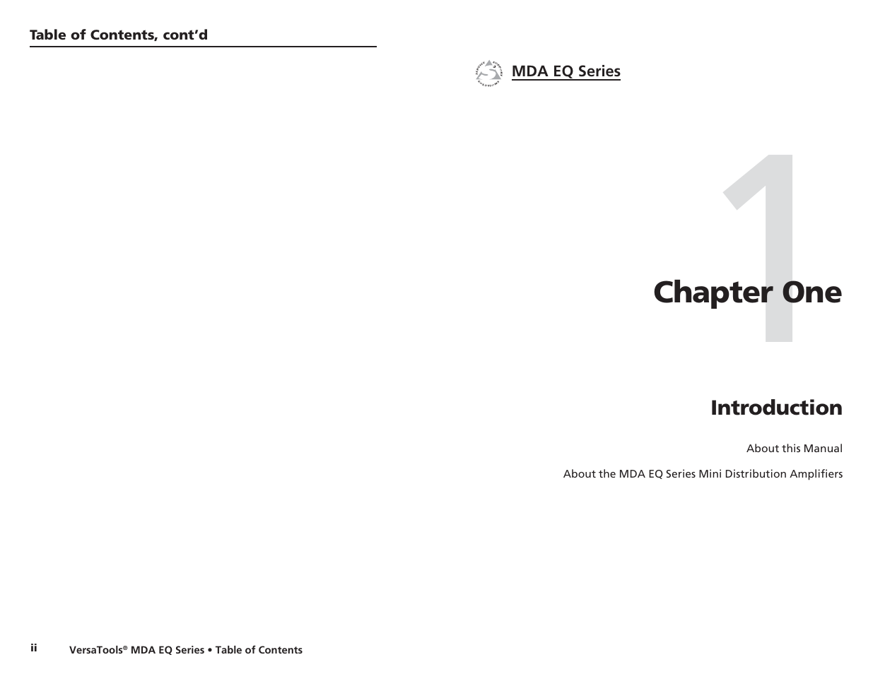 Extron Electronics MDA 4V EQ User’s Manual User Manual | Page 6 / 19