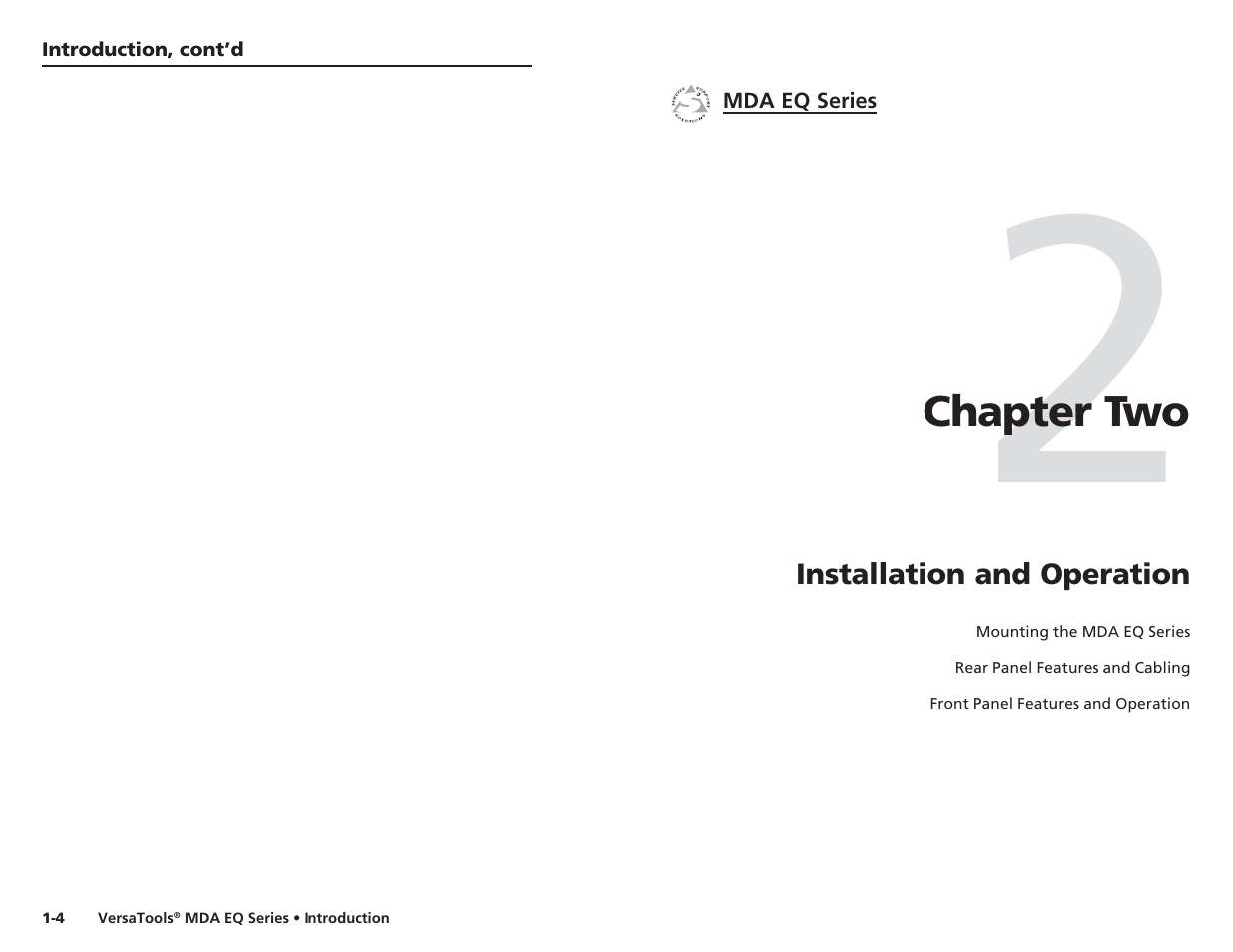 Extron Electronics MDA 4V EQ User’s Manual User Manual | Page 8 / 19