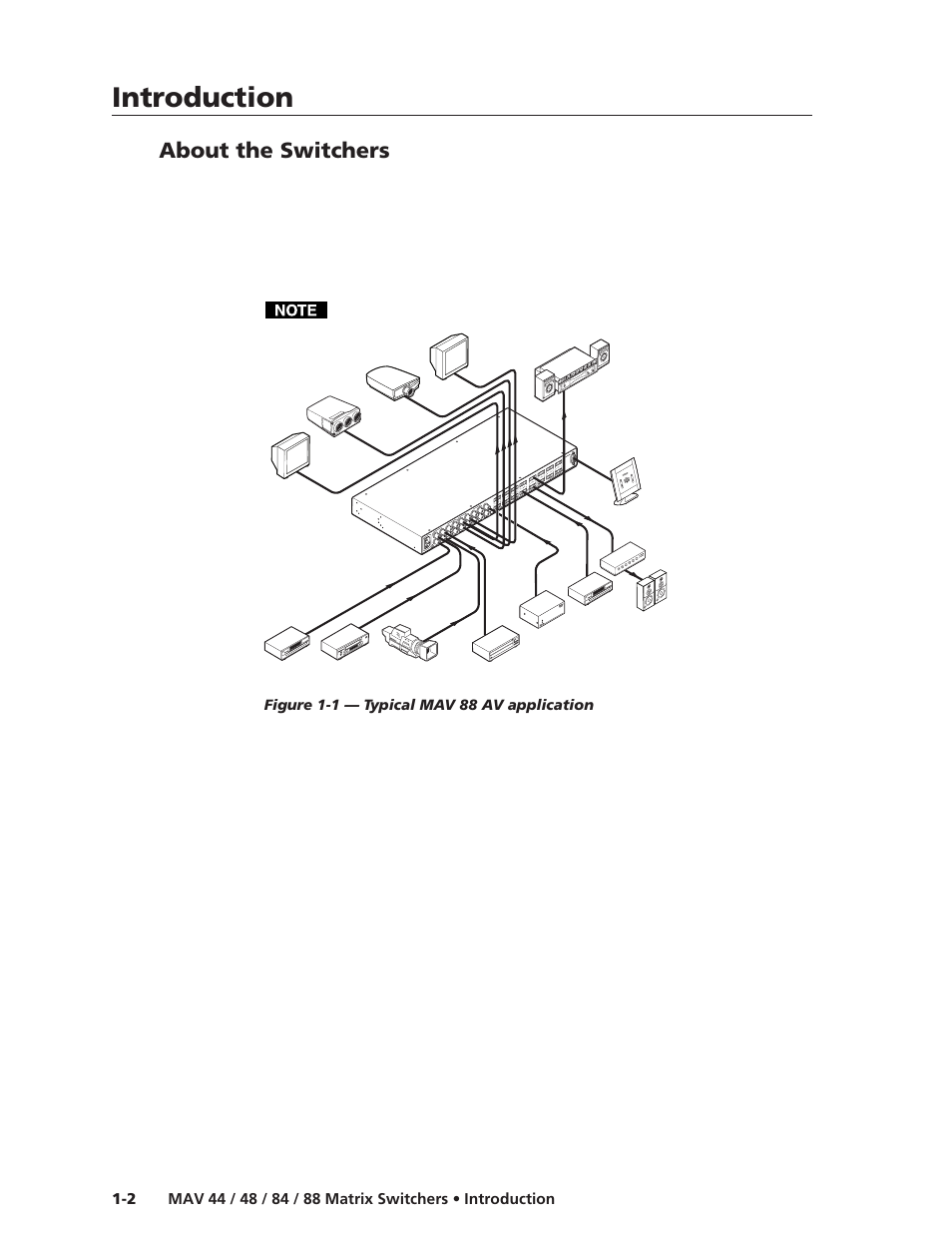 About the switchers, Introduction, Introduction, cont’d | Extron Electronics MAV 44_48_84_88 Series User Guide User Manual | Page 12 / 88