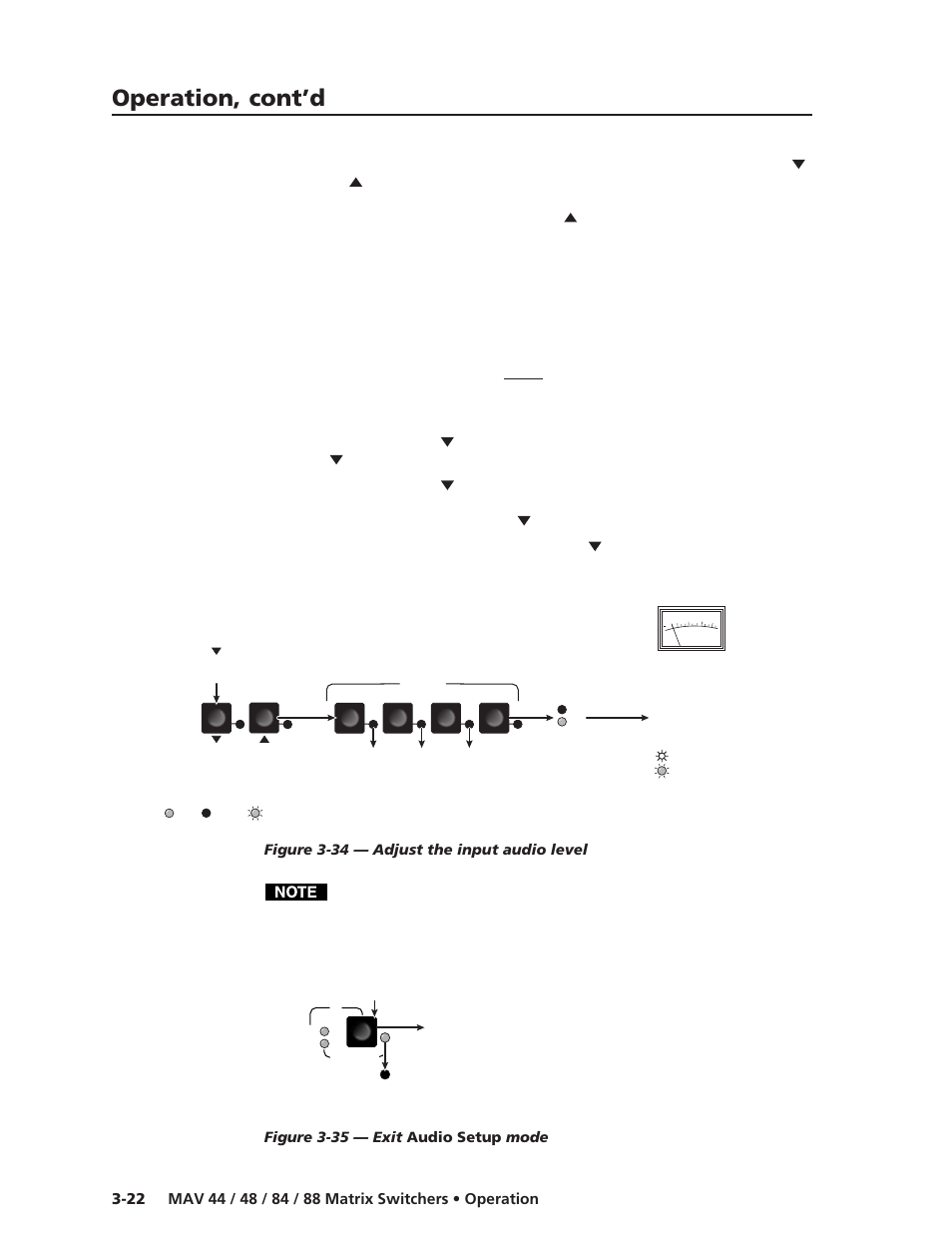 Operation, cont’d | Extron Electronics MAV 44_48_84_88 Series User Guide User Manual | Page 46 / 88