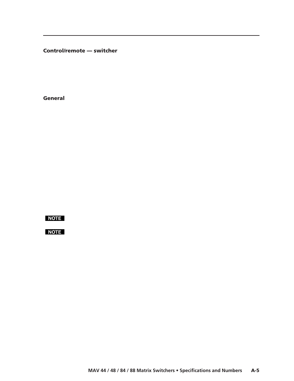 Extron Electronics MAV 44_48_84_88 Series User Guide User Manual | Page 83 / 88