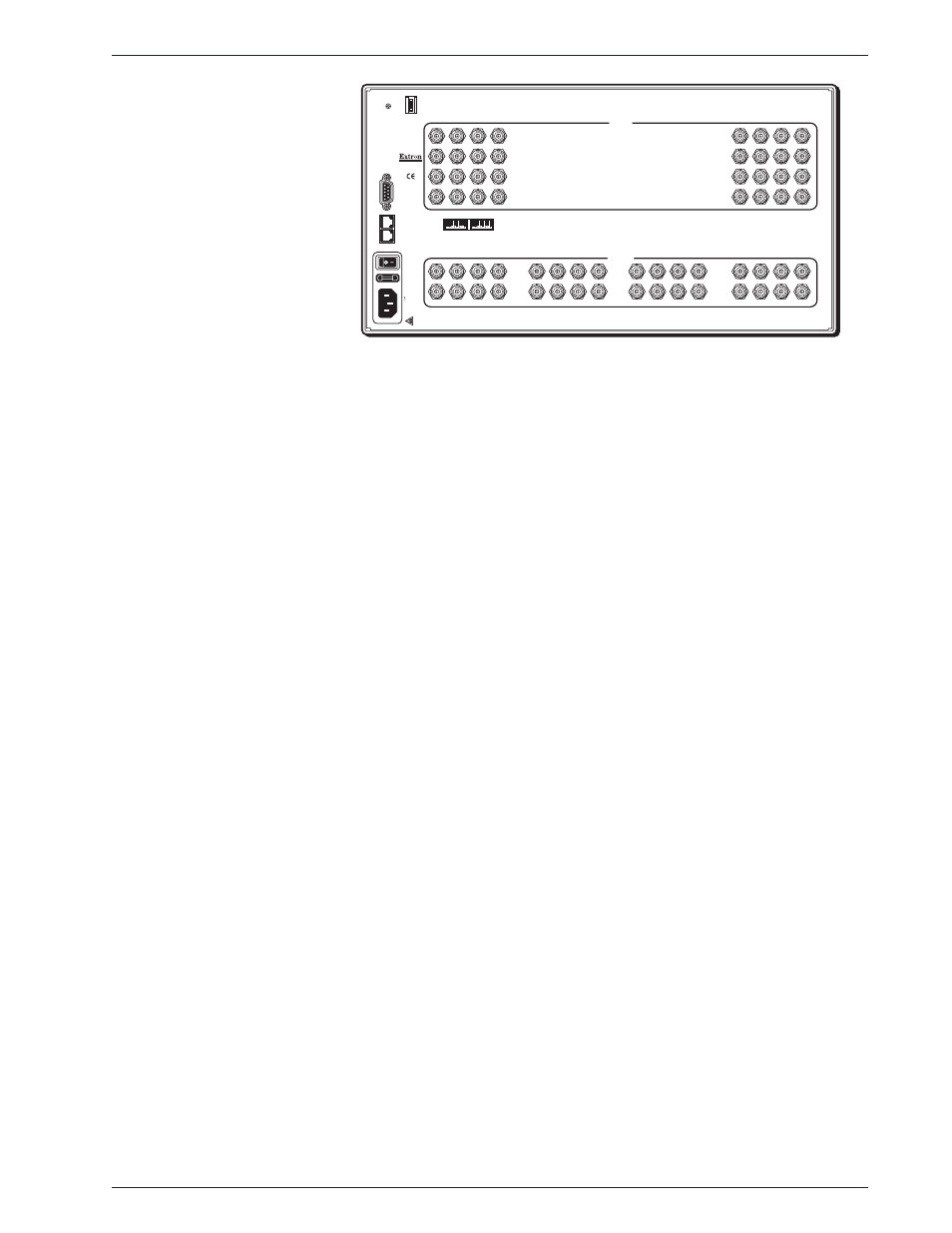 Matrix 3200/6400 system manuals, Matrix wideband video switcher specifications, Specifications | Video — wideband video bme, Video input — wideband video bme, Video output — wideband video bme | Extron Electronics Matrix 3200 Series User Guide User Manual | Page 14 / 71