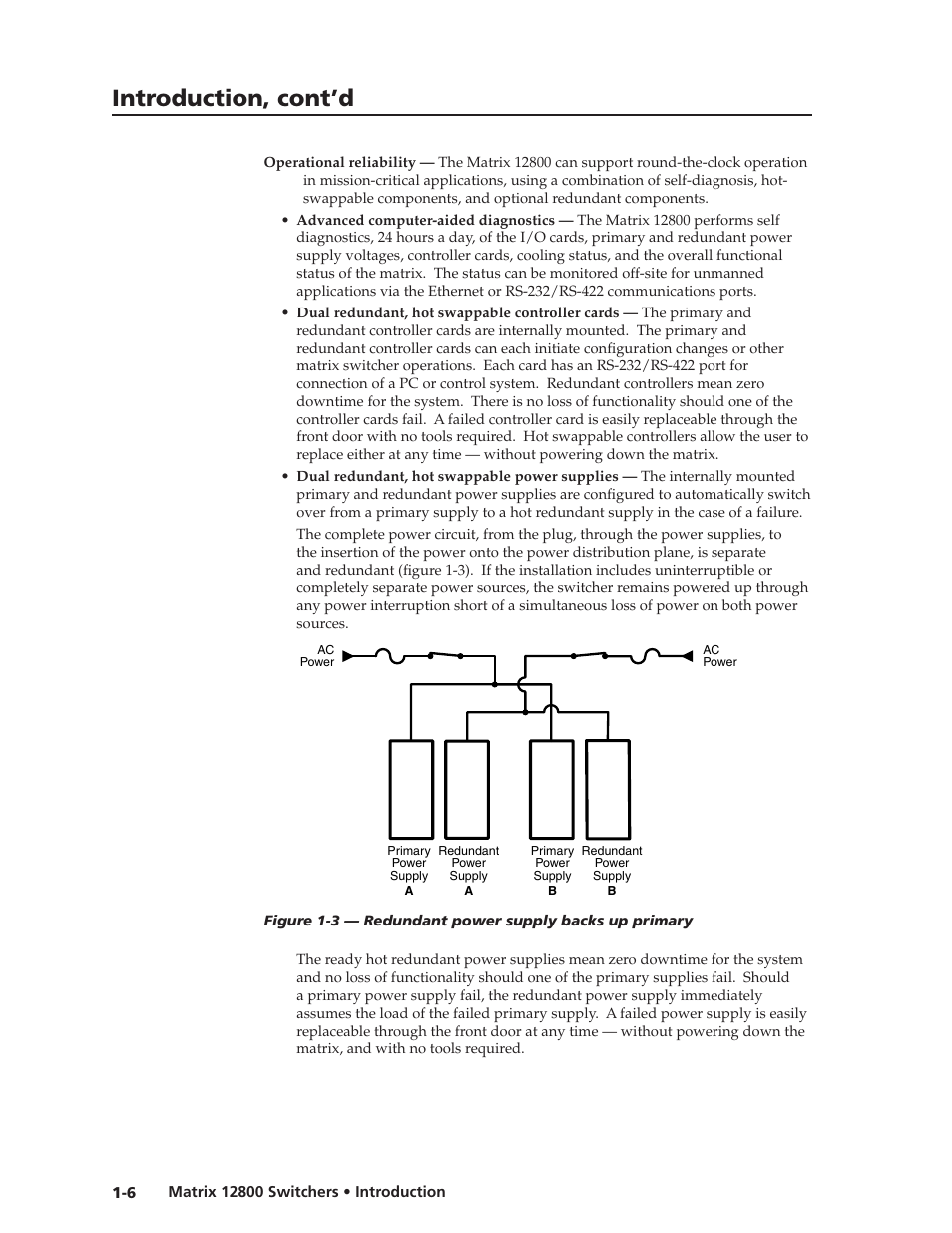 Preliminar y, Introduction, cont’d | Extron Electronics Matrix 12800 Series User Guide User Manual | Page 13 / 137