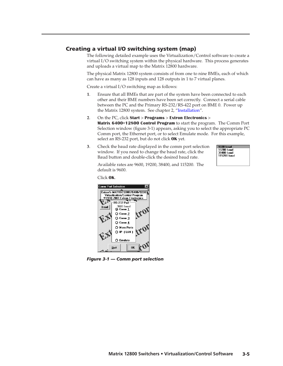 Creating a virtual i/o switching system (map), Preliminar y | Extron Electronics Matrix 12800 Series User Guide User Manual | Page 38 / 137