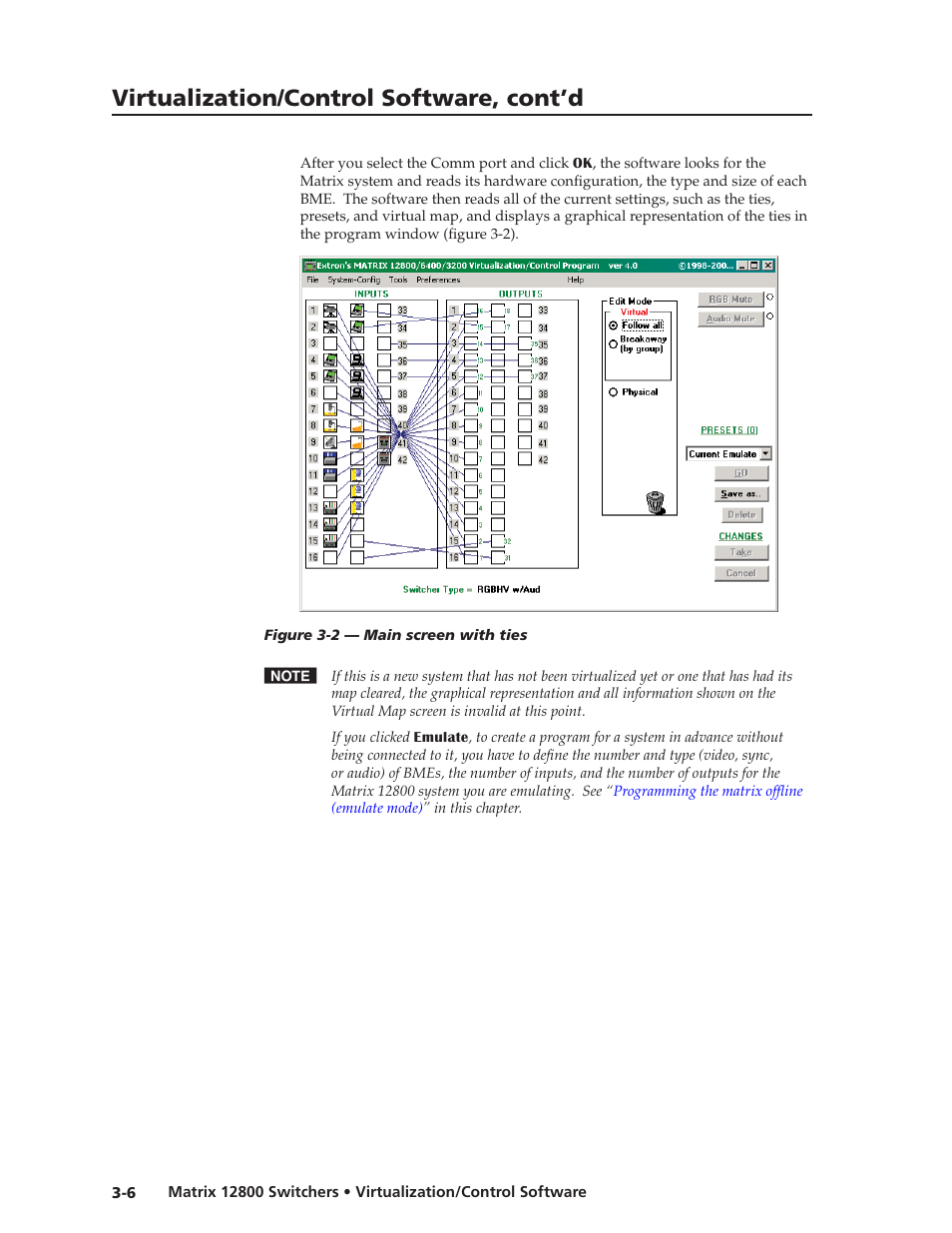 Preliminar y, Virtualization/control software, cont’d | Extron Electronics Matrix 12800 Series User Guide User Manual | Page 39 / 137