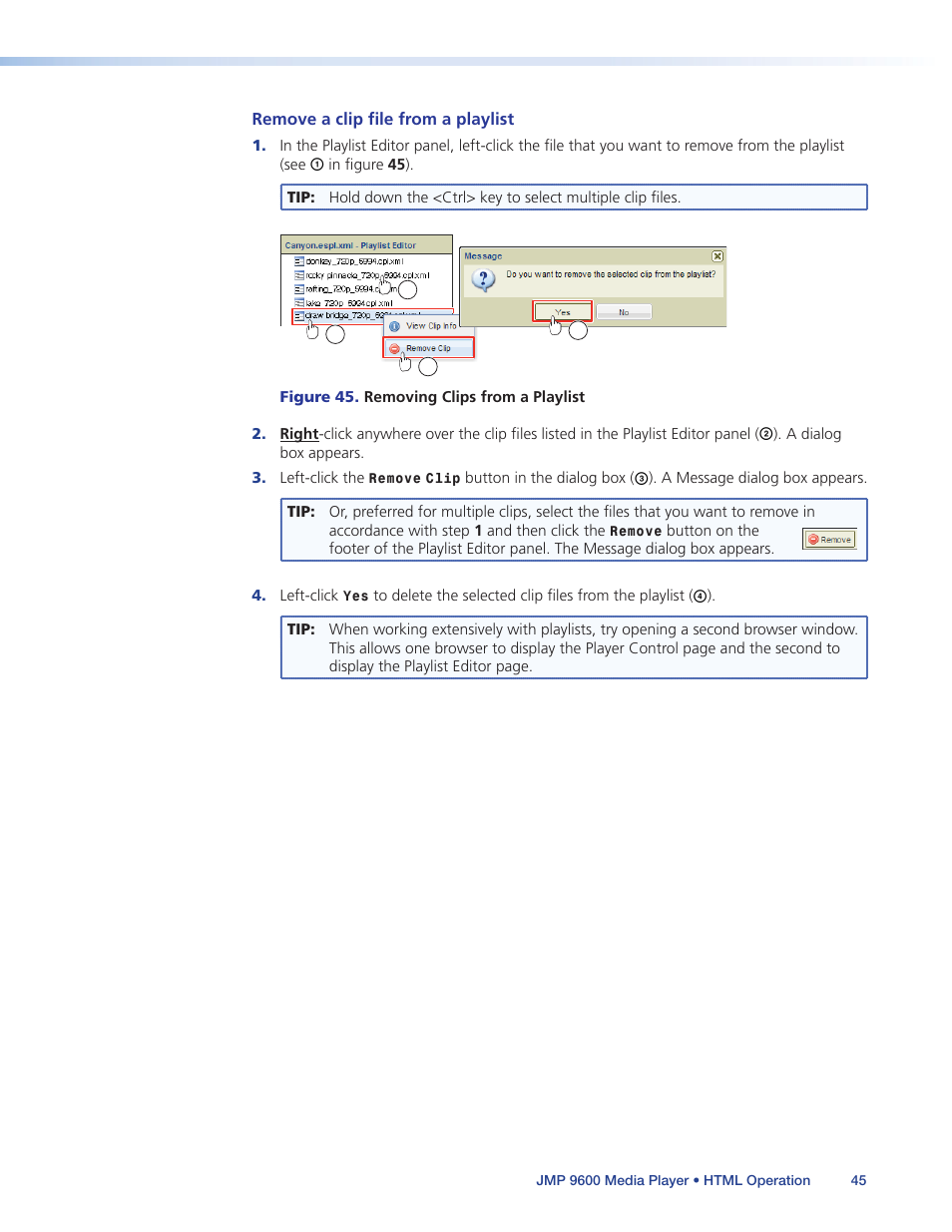 Extron Electronics JMP 9600 User Guide User Manual | Page 51 / 122