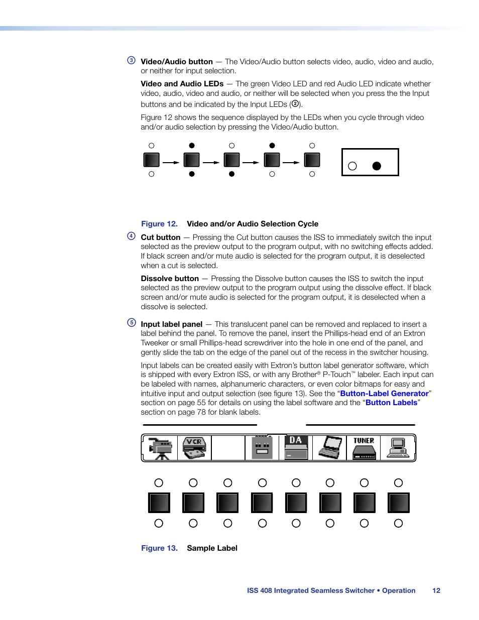 Inputs | Extron Electronics ISS 408 User Manual | Page 18 / 86