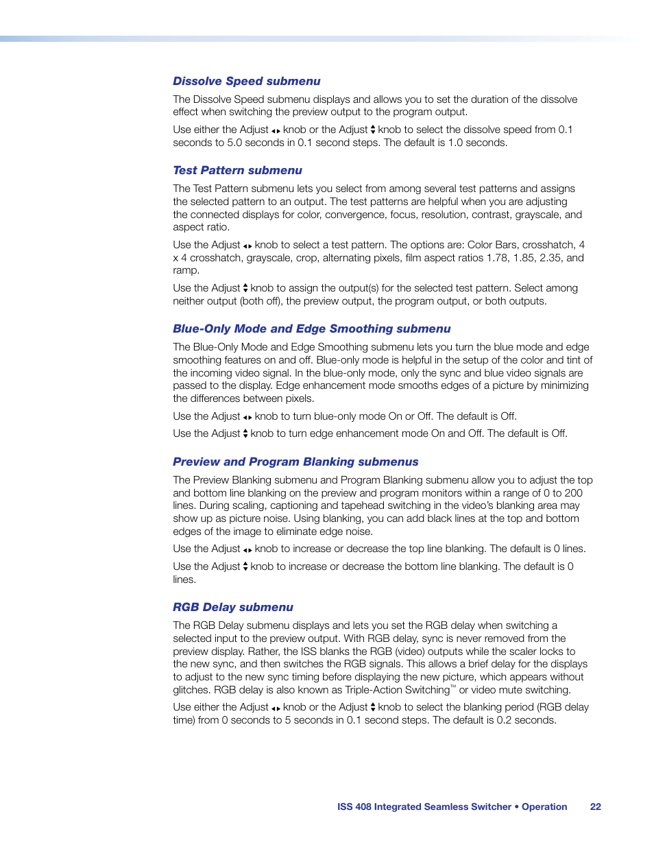 Extron Electronics ISS 408 User Manual | Page 28 / 86