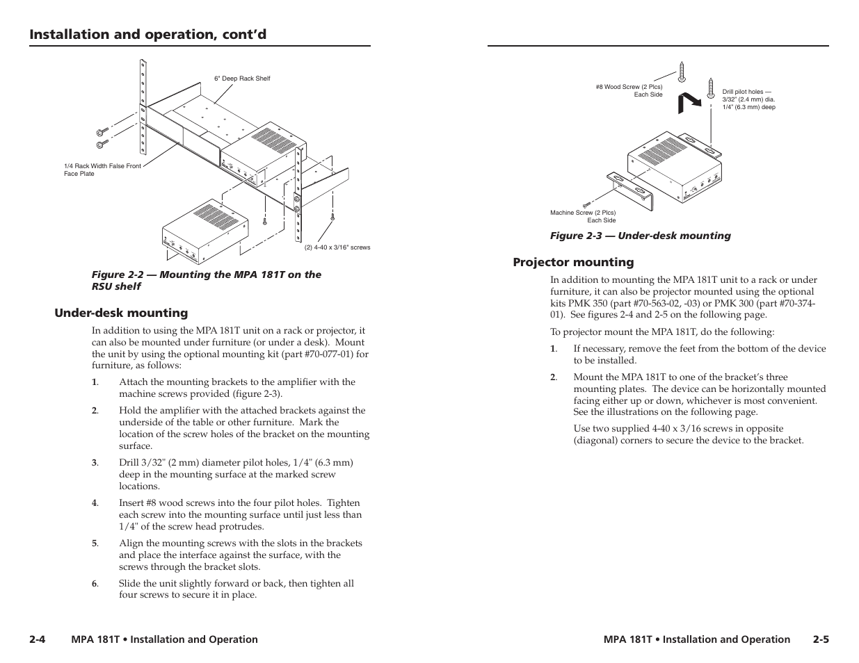 Extron Electronics MPA 181T User Guide User Manual | Page 10 / 18