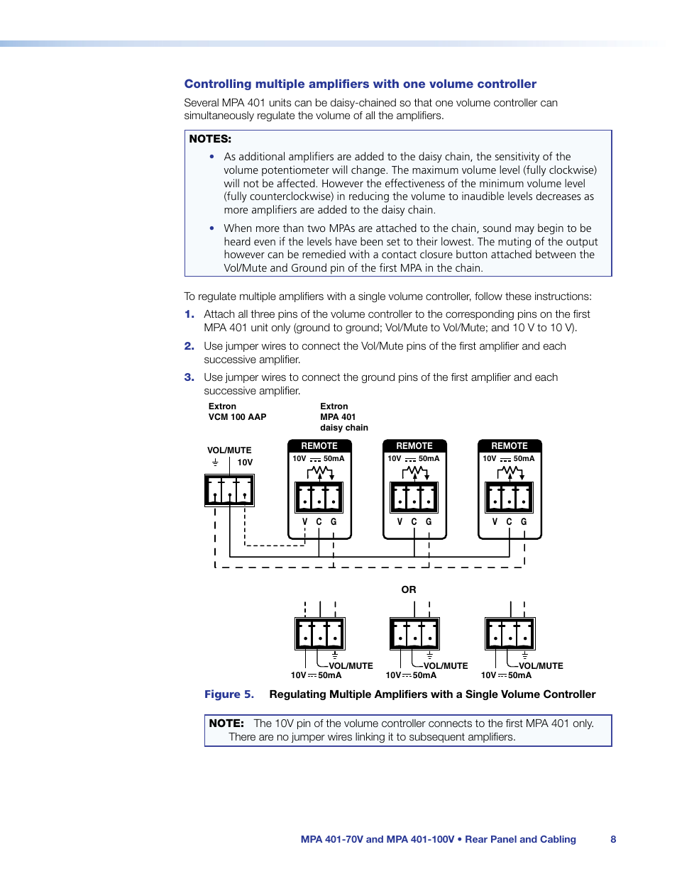 Extron Electronics MPA 401 Series User Guide User Manual | Page 14 / 22