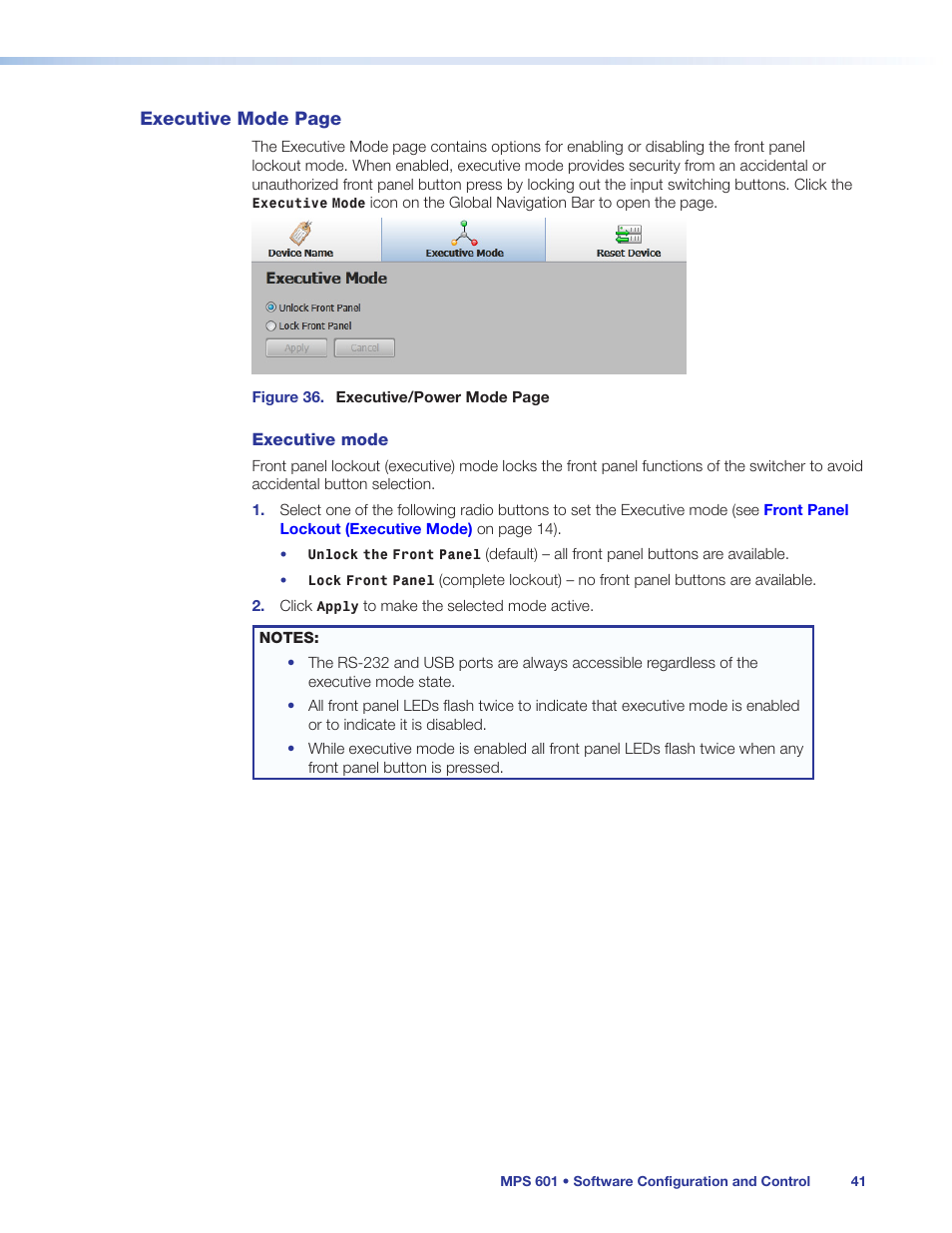 Extron Electronics MPS 601 User Guide User Manual | Page 47 / 54