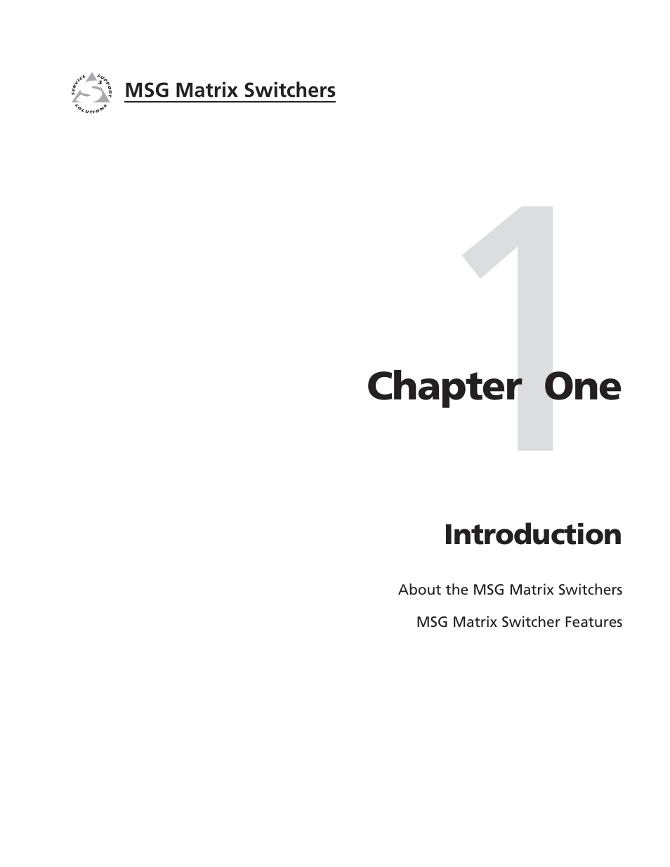 Extron Electronics MSG0808 User Manual | Page 7 / 54