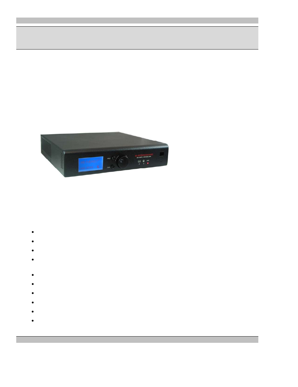 Chapter 1, Introduction/quick reference guide, Main features | Chapter 1: introduction/quick reference guide | Extron Electronics MS9500 HD FrEND Plus User Manual | Page 12 / 112