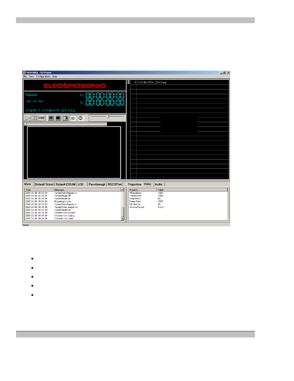Hd player gui | Extron Electronics MS9500 HD FrEND Plus User Manual | Page 20 / 112