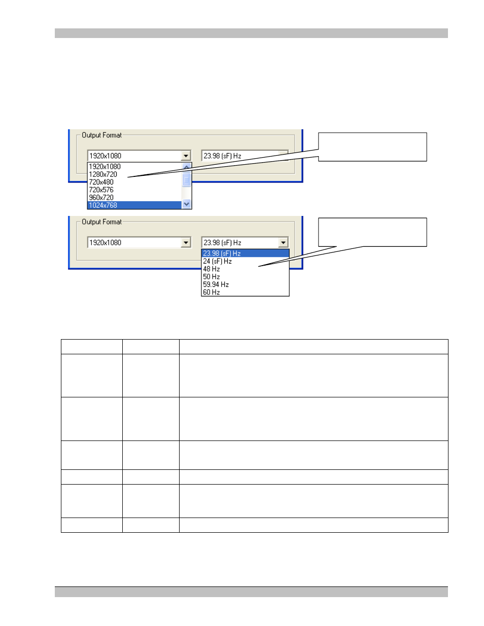Output format | Extron Electronics MS9500 HD FrEND Plus User Manual | Page 33 / 112