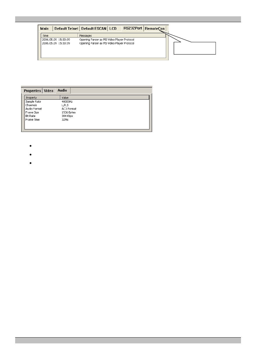 The file information window, Status bar | Extron Electronics MS9500 HD FrEND Plus User Manual | Page 56 / 112