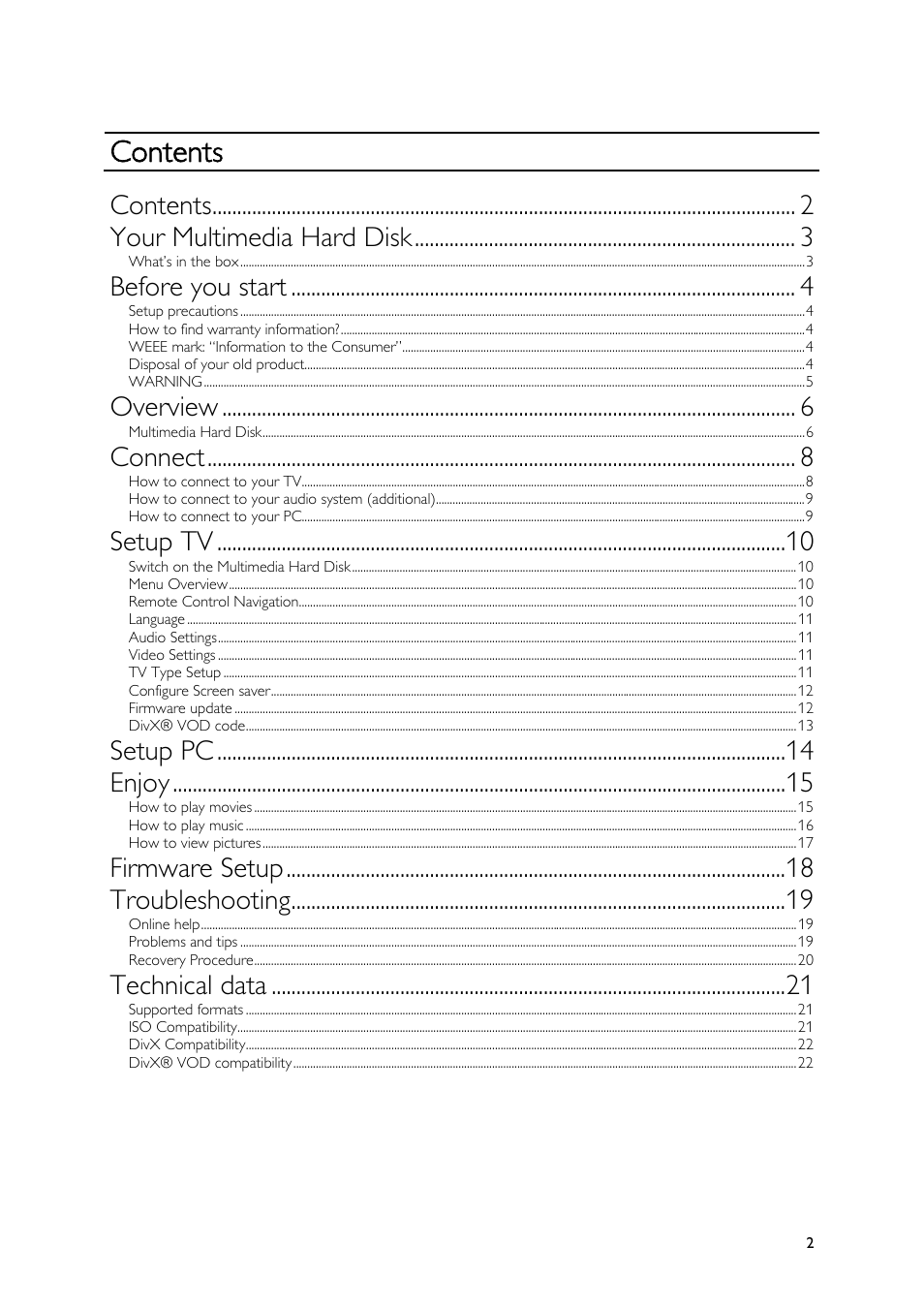Philips SPE9010CC User Manual | Page 2 / 23