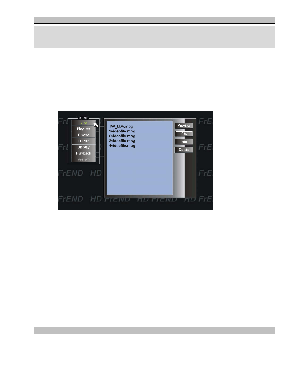 Chapter 5: playing files | Extron Electronics MS9400 HD FrEND User Manual | Page 31 / 64