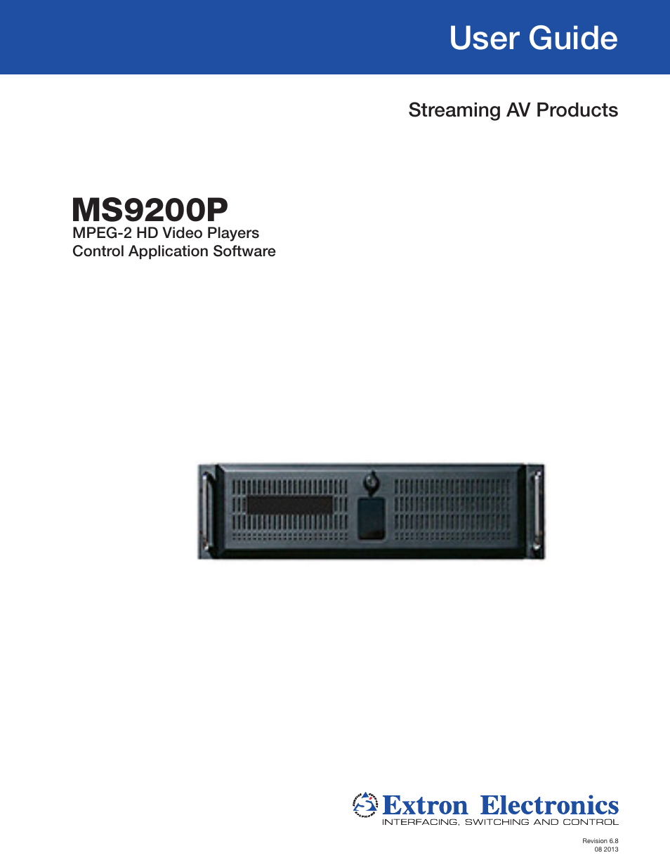 Extron Electronics MS9200P User Manual | 124 pages